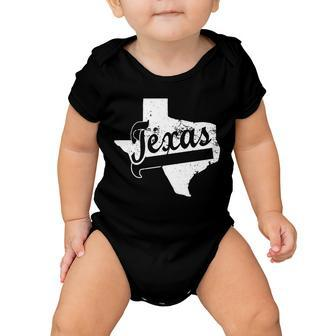 Vintage Texas State Logo Baby Onesie - Monsterry