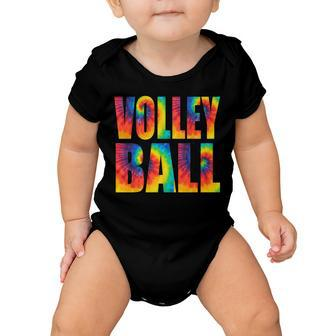 Volleyball Retro Tie Dye Baby Onesie - Monsterry