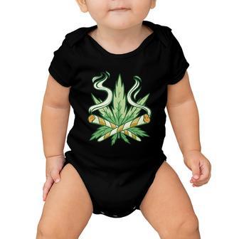 Weed Joint Cross Baby Onesie - Monsterry DE