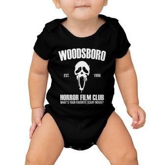 Woodsboro Horror Film Club Scary Movie Baby Onesie - Monsterry