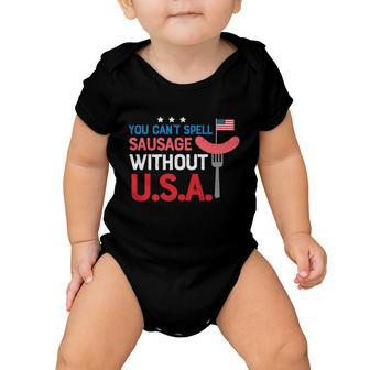 You Cant Spell Sausage Without Usa Plus Size Shirt For Men Women And Family Baby Onesie - Monsterry AU