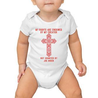 Christian Conservative Anti Biden Baby Onesie - Monsterry CA