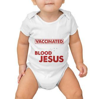 Fully Vaccinated By The Blood Of Jesus Lion God Christian 12 Tshirt Baby Onesie - Monsterry CA
