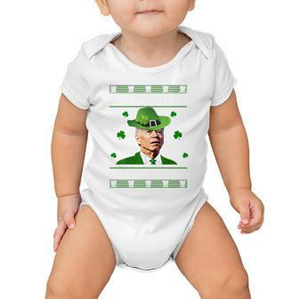 Merry 4Th Of St Patricks Day Funny Joe Biden Baby Onesie - Monsterry AU