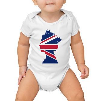 Queen Elizabeth Platinum Jubilee Celebration Queens 70Th Anniversary Union Jack Baby Onesie - Monsterry AU