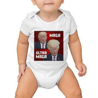 Ultra Maga Donald J Trump Ultra Maga Tshirt Baby Onesie - Monsterry