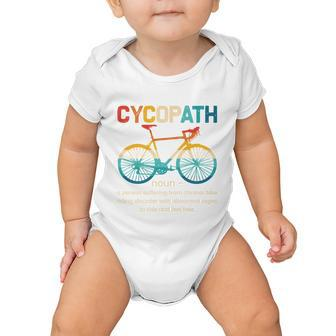 Vintage Bicycle Cycopath Gift For Cyclists Baby Onesie - Monsterry CA