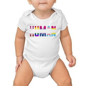 We Are All Human Lgbt Pride Baby Onesie - Monsterry CA