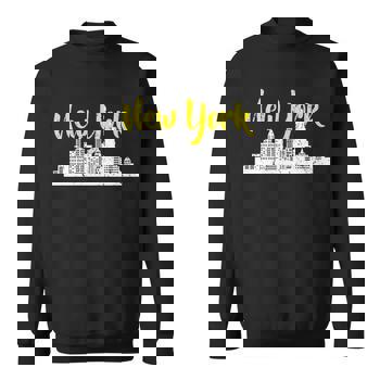 New York City Logo Tshirt Long Sleeve T-Shirt - Monsterry
