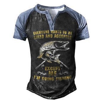 Im Going Fishing V2 Men's Henley T-Shirt