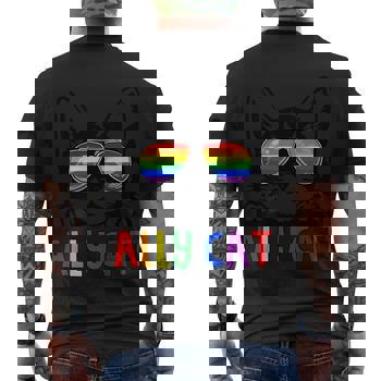 Pride Cat LGBT Sunglasses Men Women T Shirt|Bisexual Flag Pride Cat LGBT Sunglasses Men Women T Shirt|Bisexual Flag