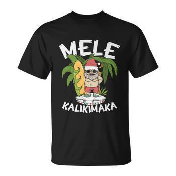 Mele Kalikimaka Palm Tree Hawaiian Christmas In July Long Sleeve T