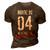 18Th Birthday Boys Girls Awesome Since 2004 18 Year Old  3D Print Casual Tshirt Brown