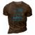Aruba One Happy Island V2 3D Print Casual Tshirt Brown