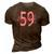 Beautiful 59Th Birthday Apparel For Woman 59 Years Old 3D Print Casual Tshirt Brown