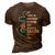 Being A Sailor Never End 3D Print Casual Tshirt Brown