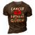Cancer Birthday Queen Red Lips 3D Print Casual Tshirt Brown