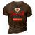 Caregiver Superhero Official Aca Apparel 3D Print Casual Tshirt Brown