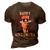 Funny Joe Biden Happy Halloween For Fourth Of July V2 3D Print Casual Tshirt Brown