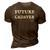 Future Cadaver Death Positive Halloween Costume 3D Print Casual Tshirt Brown
