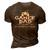 Gamer Dad V3 3D Print Casual Tshirt Brown
