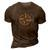 God Will Direct Your Path Compass Religion Christian 3D Print Casual Tshirt Brown