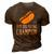 Hot Dog Eating Champion Fast Food 3D Print Casual Tshirt Brown