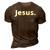 Jesus Period  3D Print Casual Tshirt Brown