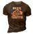 Mens Bald Is Beautiful July 4Th Eagle Patriotic American Vintage 3D Print Casual Tshirt Brown