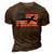 Patriotic Kc135 Stratotanker Jet American Flag 3D Print Casual Tshirt Brown