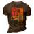 Private Detective Crime Investigator Silhouettes Gift 3D Print Casual Tshirt Brown