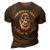Respect All - Fear None 3D Print Casual Tshirt Brown