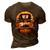 Scary Halloween Truck Gnomes Farmer Witch Pumpkin Costume 3D Print Casual Tshirt Brown