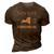 The Empire State &8211 New York Home State 3D Print Casual Tshirt Brown