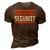 Trick Or Treat Security Funny Dad Halloween T 3D Print Casual Tshirt Brown