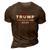 Trump 2024 Election | Take America Back 3D Print Casual Tshirt Brown