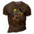 Turntable Dj Gorilla Splash Music Producer Monkey Dj Disc Gift 3D Print Casual Tshirt Brown
