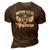 Womens Biker Lifestyle Quotes Motorcycles And Mascara 3D Print Casual Tshirt Brown