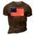 Womens Liberty And Justice For All Betsy Ross Flag American Pride 3D Print Casual Tshirt Brown