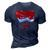 1958 Vintage Car With Continental Kit For A Car Guy 3D Print Casual Tshirt Navy Blue