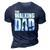 Best Funny Gift For Fathers Day 2022 The Walking Dad 3D Print Casual Tshirt Navy Blue