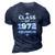 Class Of 1972 Reunion Class Of 72 Reunion 1972 Class Reunion 3D Print Casual Tshirt Navy Blue