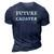 Future Cadaver Death Positive Halloween Costume 3D Print Casual Tshirt Navy Blue