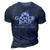 Gamer Dad V3 3D Print Casual Tshirt Navy Blue