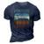 Pontoon Captain Retro Vintage Funny Boat Lake Outfit 3D Print Casual Tshirt Navy Blue