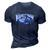 The Kadri Man Can Hockey Player 3D Print Casual Tshirt Navy Blue
