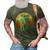 Beach Better Have My Money Retro Sunset 3D Print Casual Tshirt Army Green