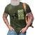 Best Trucking Dad Ever Big Rig Trucker Truck Driver Gift 3D Print Casual Tshirt Army Green