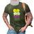 Cottagecore Aesthetic Kawaii Frog Pile Nonbinary Pride Flag 3D Print Casual Tshirt Army Green