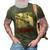 Funny Horned Scapegoat Tee I Did What 3D Print Casual Tshirt Army Green